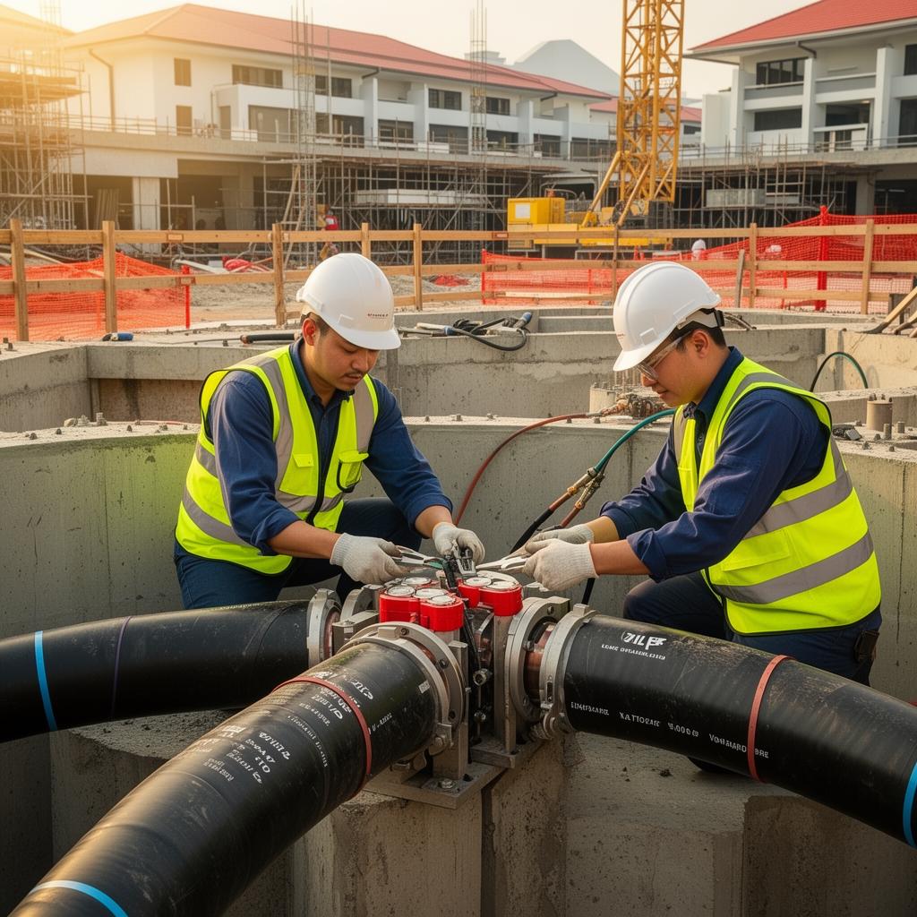 Professional 22kV cable jointing team
